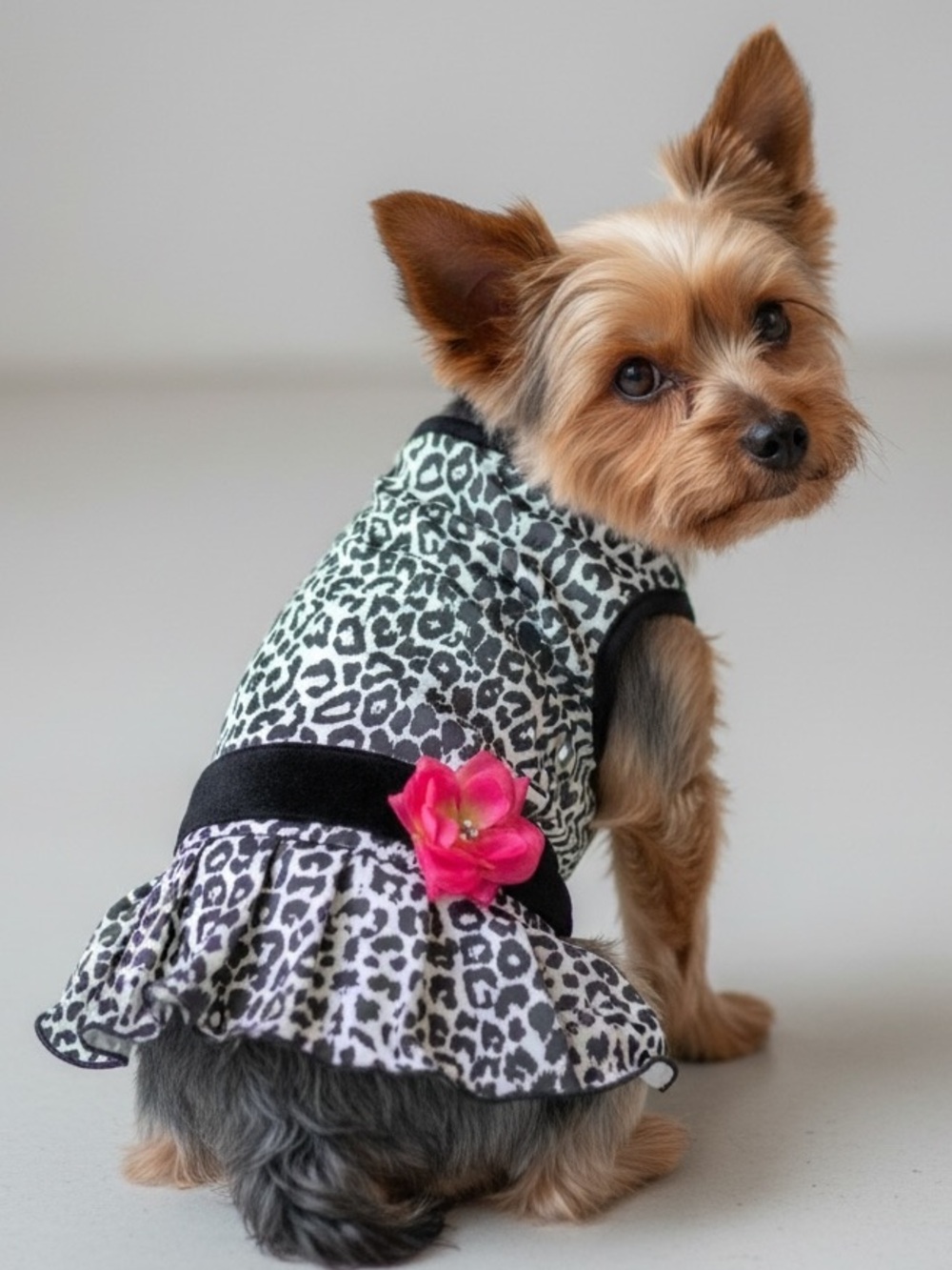 Leopard Print Lulupink M Dog Dress